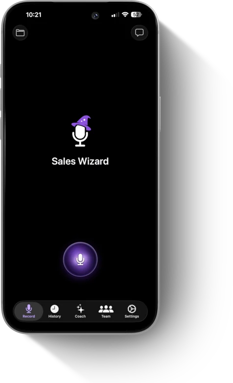 Step 1: hit record on the mobile app